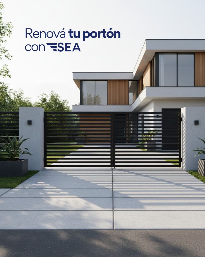 Porton residencial automatizado SEA